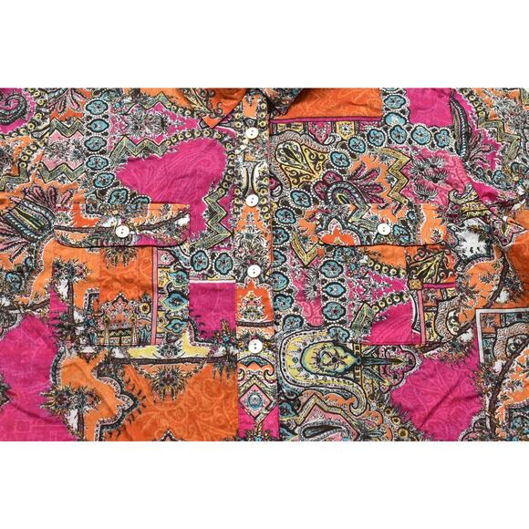 Chico's Womens Top Size Plus 1 Long Sleeve Button Top Multicolor Unique - Picture 6 of 8